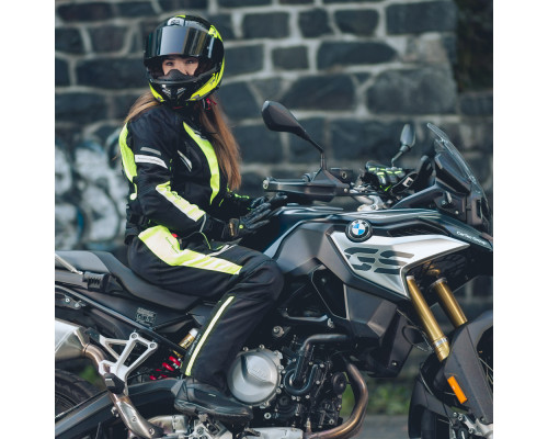 Перекидний мотоциклетний шолом W-TEC Vexamo PR Black Graphic - чорно-жовтий/L (59-60)