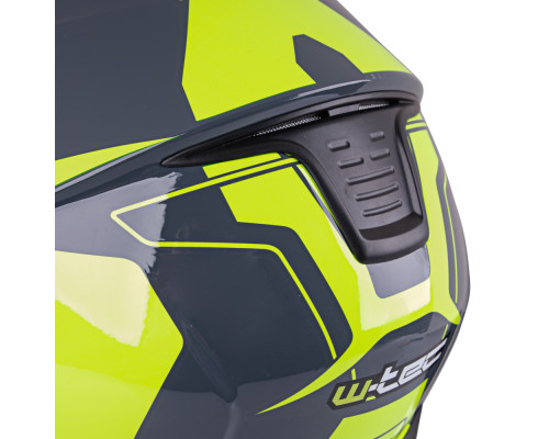 Перекидний мотоциклетний шолом W-TEC FS-907 P/J - Сіро-флуо-жовтий/XXL (63-64)