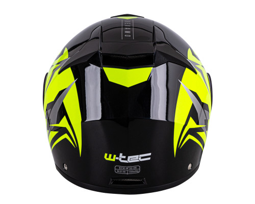 Перекидний мотоциклетний шолом W-TEC Vexamo PR Black Graphic - чорно-жовтий/XL (61-62)