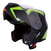 Мотоциклетний шолом W-TEC Vexamo - чорно-зелений / L (59-60)