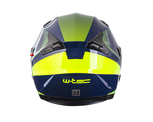 Мотоциклетний шолом W-TEC Yokohammer - синьо-жовтий / S (55-56)
