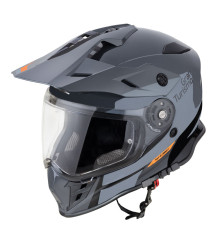 Мотоциклетний шолом W-TEC V331 PR графічний сірий M (57-58)