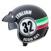Мотоциклетний шолом W-TEC Café Racer чорний Італія XS (53-54)