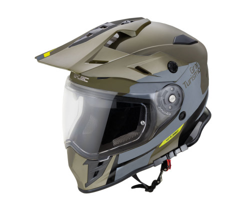 Мотоциклетний шолом W-TEC V331 PR графічний зелений L(59-60)