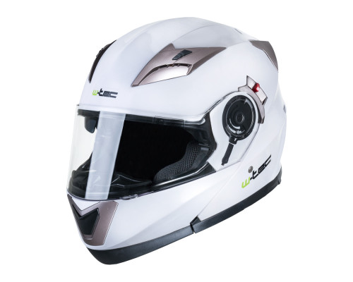 Мотоциклетний шолом W-TEC YM-925 - біло-бронзовий / S (55-56)