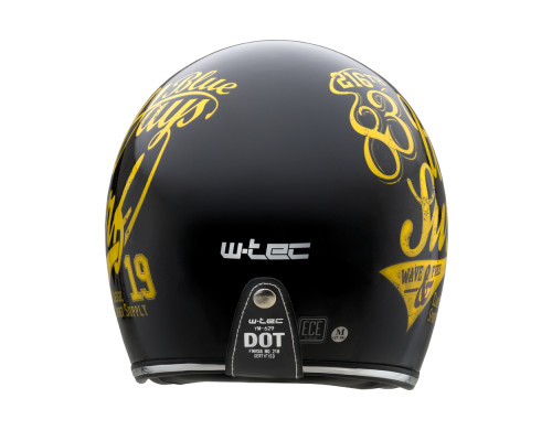 Мотоциклетний шолом W-TEC Café Racer чорно-жовтий XL (61-62)