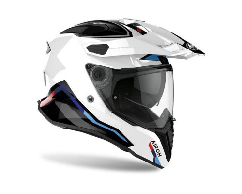 Мотоциклетний шолом Airoh Commander Factor Глянцевий білий&nbsp; XL (61-62)