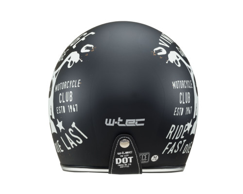 Мотоциклетний шолом W-TEC Café Racer чорний S(55-56)