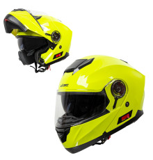 Перекидний мотоциклетний шолом W-TEC Lanxamo - жовтий/XL