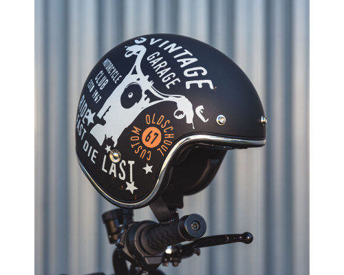 Мотоциклетний шолом W-TEC Café Racer чорний XL (61-62)
