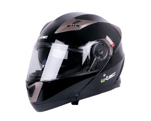 Мотоциклетний шолом W-TEC YM-925 - чорно-бронзовий / XS (53-54)