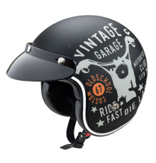 Мотоциклетний шолом W-TEC Café Racer чорний XXL (63-64)