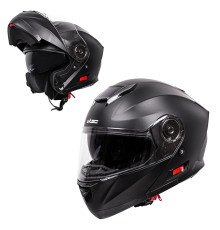 Перекидний мотоциклетний шолом W-TEC Lanxamo - Чорний матовий/M