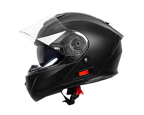Перекидний мотоциклетний шолом W-TEC Lanxamo - Чорний матовий/XL (61-62)
