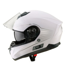 Мотоциклетний шолом W-TEC Yorkroad Solid білий S(55-56)