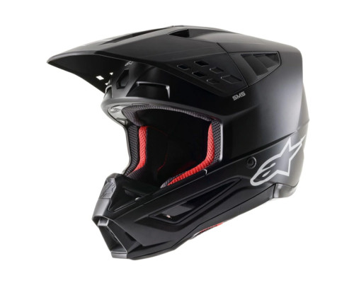 Мотошолом Alpinestars S-M5 Solid Black Matte 2022 S(55-56)