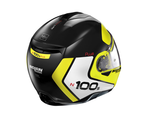 Мотоциклетний шолом Nolan N100-5 Plus Distinctive N-Com P/J XL (61-62) чорно-жовтий