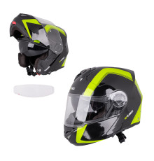 Мотоциклетний шолом W-TEC Vexamo V270 PP - Чорно-зелений / XS (53-54)