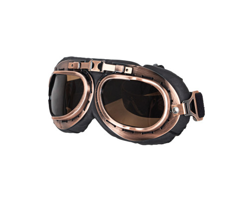 Мотоциклетний шолом W-TEC Angeric Gloss чорний w/ Steamrust Goggles XL (61-62)