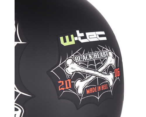 Мотоциклетний шолом W-TEC V535 Black Heart - S (55-56)