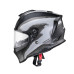 Мотоциклетний шолом W-TEC Integra Graphic - чорно-білий / М (57-58)