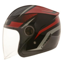 Мотоциклетний шолом Cassida Reflex - чорно-червоний