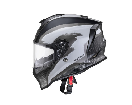 Мотоциклетний шолом W-TEC Integra Graphic - чорно-білий / L (59-60)
