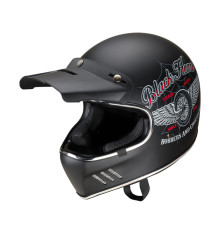 Мотоциклетний шолом W-TEC чорний Heart Retron XXL (63-64)