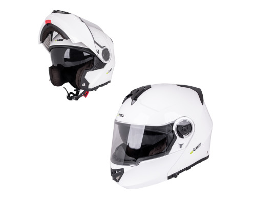 Мотоциклетний шолом W-TEC Vexamo - білий / М (57-58)