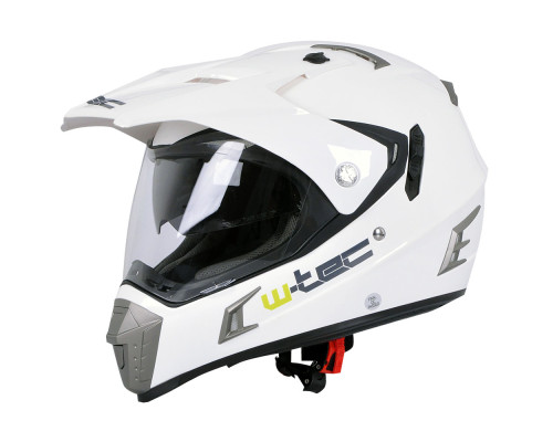 Мотоциклетний шолом W-TEC NK-311 enduro + BLENDA 2019 - розмір M(57-58) / білий блиск