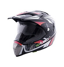  Мотоциклетний шолом W-TEC NK-311 enduro + BLENDA 2019 - розмір M(57-58) / чорний апельсин