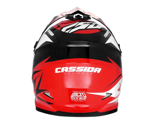Шолом для мотокросу Cassida Cross Cup Two - червоно-чорний/ XL (61-62)