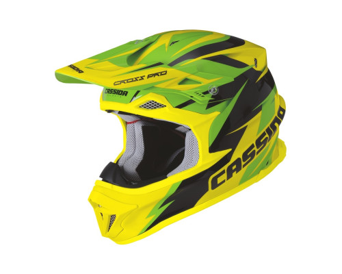 Шолом для мотокросу Cassida Cross Pro - зелено-жовтий / XXL (63-64) Шолом для мотокросу Cassida Cross Pro - зелено-жовтий / XXL (63-64)