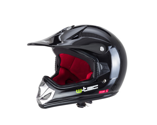 Молодіжний мотоциклетний шолом W-TEC V310 enduro - розмір M (51-52) / чорний