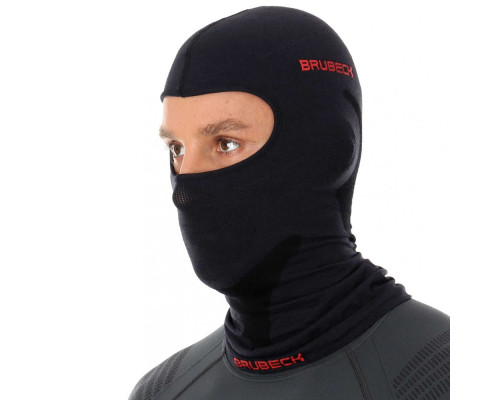 Балаклава унісекс Brubeck Merino KM10370 - S/M - чорна Балаклава унісекс Brubeck Merino KM10370 - S/M - чорна