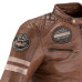 Чоловіча шкіряна куртка W-TEC Milano - коричневий / S