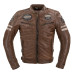Чоловіча шкіряна куртка W-TEC Milano - коричневий / L