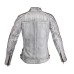 Жіноча шкіряна мотоциклетна куртка W-TEC Sheawen Lady White New - біла/S