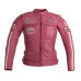 Жіноча шкіряна мотокуртка W-TEC Sheawen Lady Pink - рожева/L