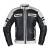 Чоловіча шкіряна мото куртка W-TEC Esbiker - чорно-біла/4XL