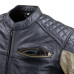 Чоловіча шкіряна мото куртка W-TEC Kostec - чорний/4XL