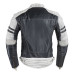 Чоловіча шкіряна мото куртка W-TEC Esbiker - чорно-біла/6XL