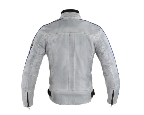 Чоловіча мотокуртка W-TEC 91 Cordura - білий/4XL