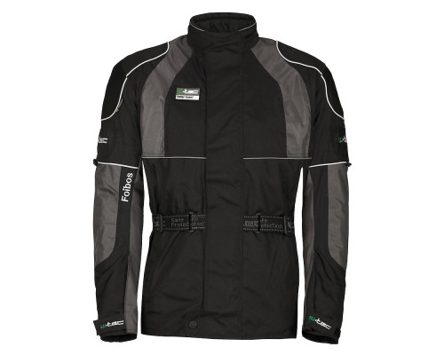 Мото куртка W-TEC Foibos PLUS - Чорно-сірий / 4XL