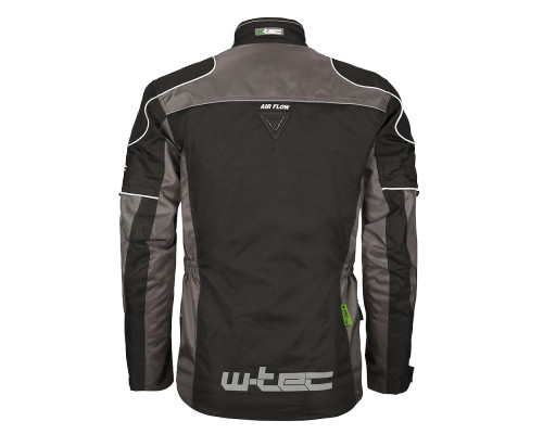 Мото куртка W-TEC Foibos PLUS - Чорно-сірий / 4XL