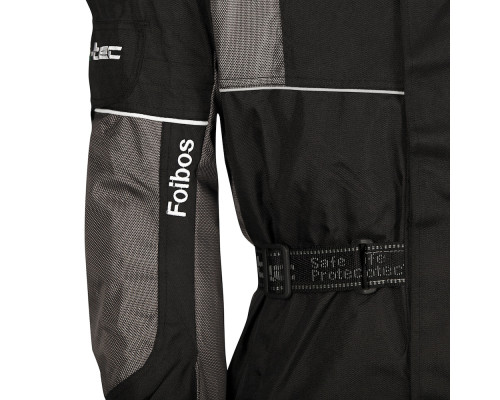 Мото куртка W-TEC Foibos PLUS - Чорно-сірий / 4XL