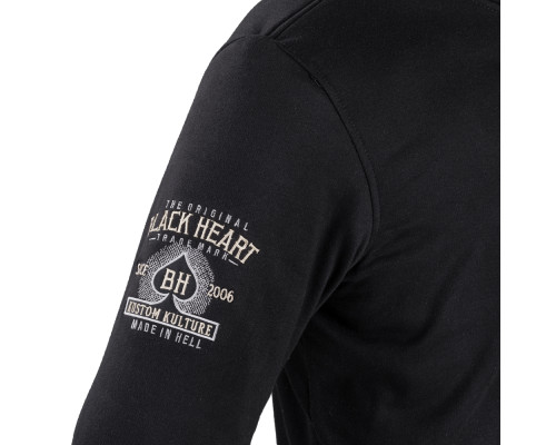 Чоловічий толстовка з капюшоном W-TEC Black Heart Kustom Kulture Hoodie - чорний/3XL