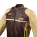 Чоловіча шкіряна мото куртка W-TEC Retro - коричнево-бежевий/6XL