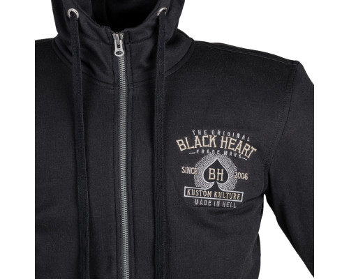 Чоловічий толстовка з капюшоном W-TEC Black Heart Kustom Kulture Hoodie - чорний/S