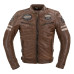 Чоловіча шкіряна куртка W-TEC Milano - коричневий / 6XL